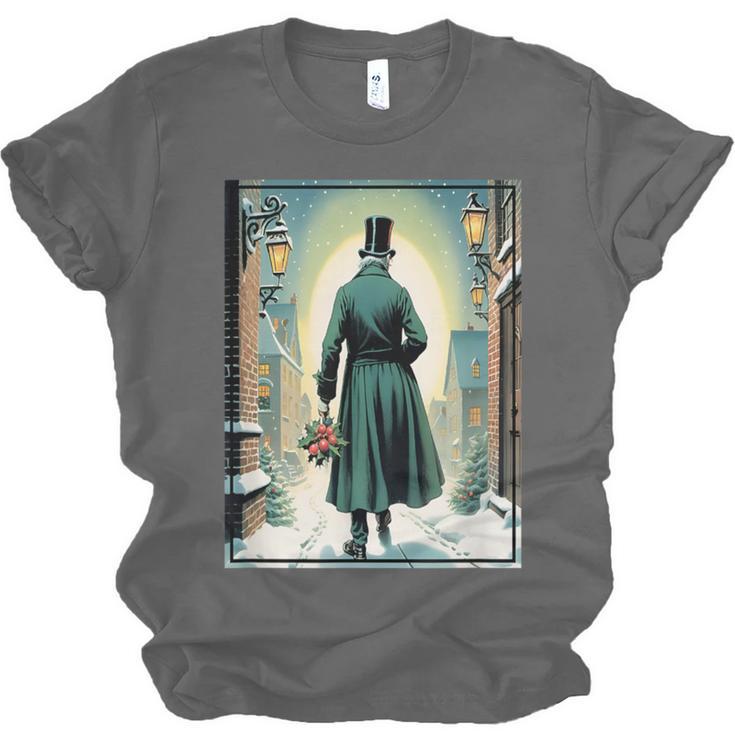 Charles Dickens Christmas Classic Book Ebeneezer Scrooge -Adults Kids Small Short Sleeve T-Shirt Unisex Jersey T-Shirt