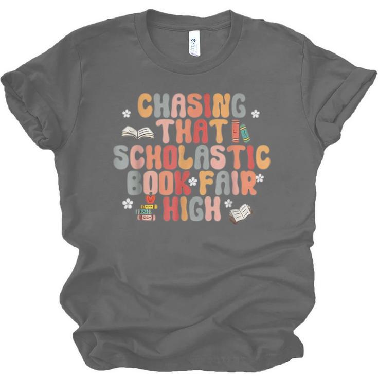 CHASING THAT SCHOLASTIC BOOK FAIR HIGH Unisex Jersey T-Shirt