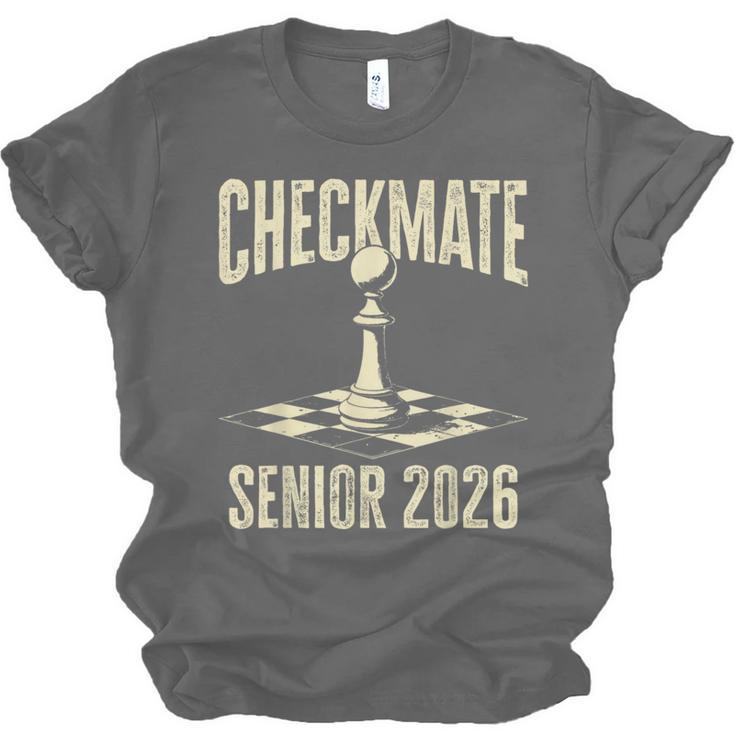 Checkmate Senior 2026 Chess Piece Class Of 2026 Graduation Unisex Jersey T-Shirt