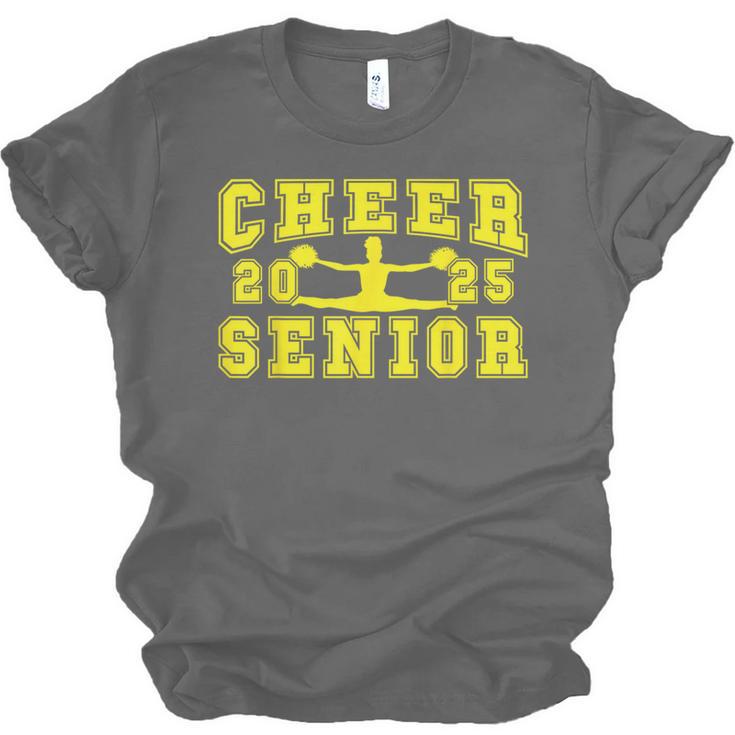 Cheerleading Senior Night Cheer Senior 2025 Graduation 10 Unisex Jersey T-Shirt