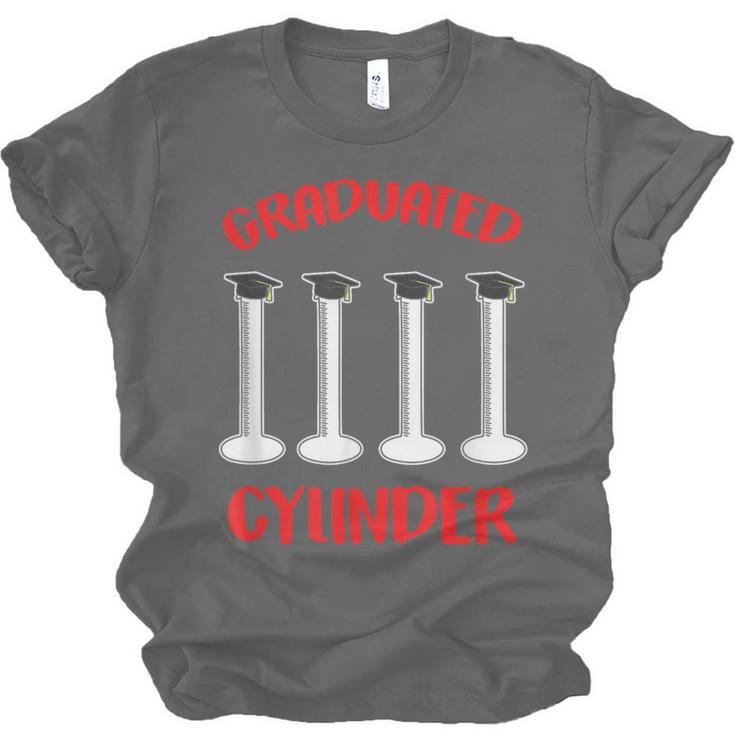 Chemistry Science Joke Graduated Cylinder Graduation T-Shirt Unisex Jersey T-Shirt