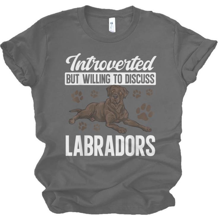 Chocolate Lab Dog Introvert Chocolate Labrador Retriever Unisex Jersey T-Shirt Chocolate Lab Dog Introvert Chocolate Labrador Retriever Unisex Jersey T-Shirt