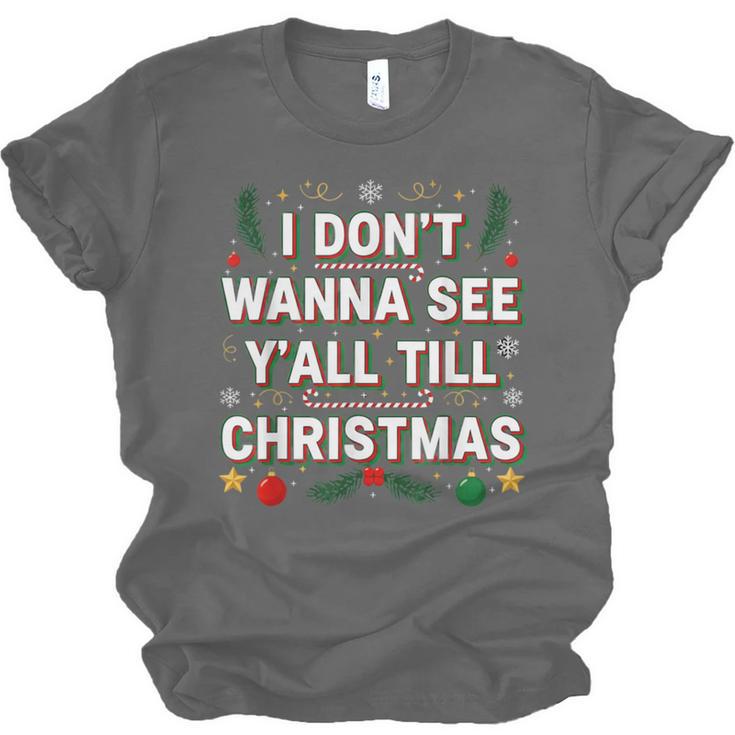 Christmas Sarcastic Introvert Holiday Shirt Unisex Jersey T-Shirt