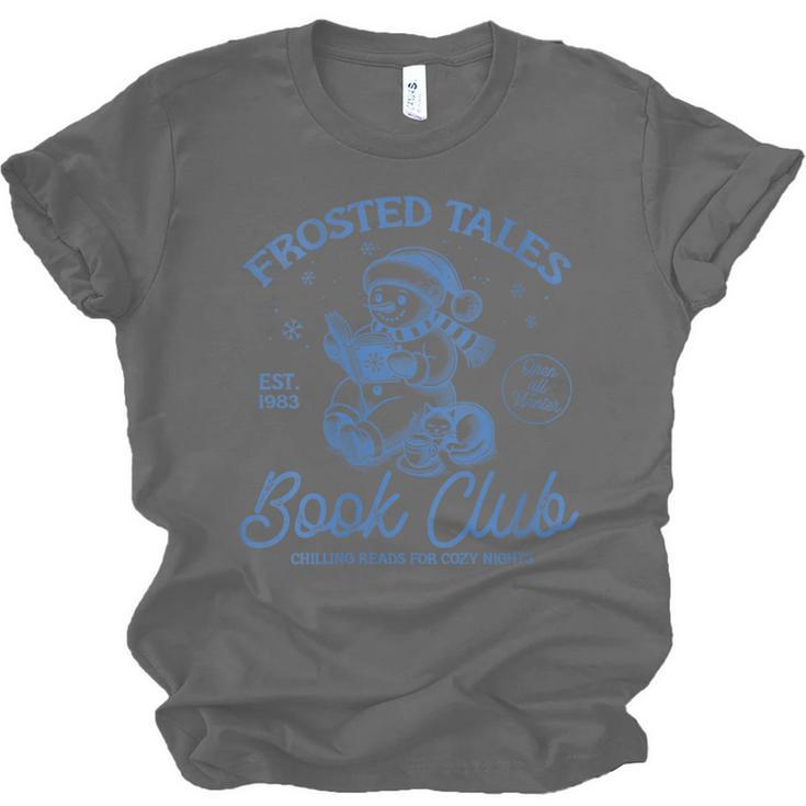 Christmas Snowman Frosted Tales Book Club Unisex Jersey T-Shirt