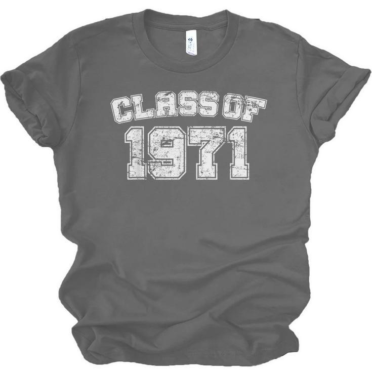 Class Of 1971 71 School Tee Shirt Graduation Class Party Unisex Jersey T-Shirt