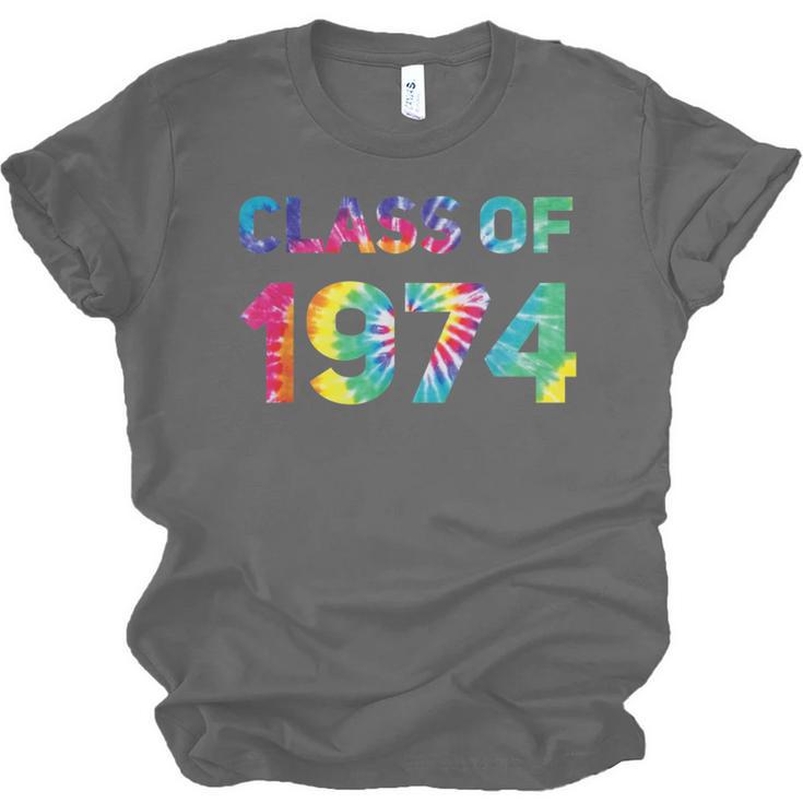 Class Of 1974 School Reunion College Highschool Graduation Unisex Jersey T-Shirt