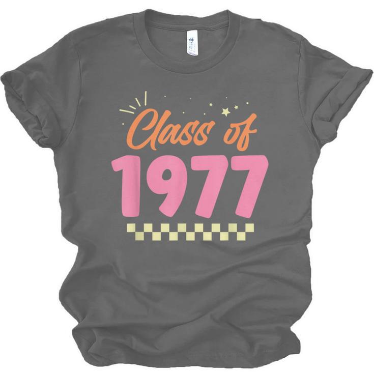 Class Of 1977 School Graduation Meetup Reunion Unisex Jersey T-Shirt