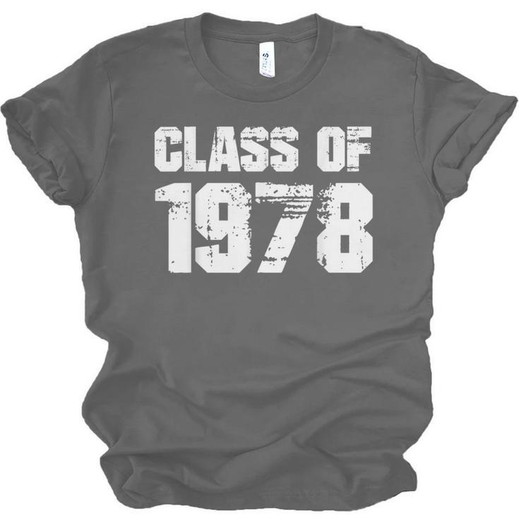 Class Of 1978 High School College Graduation Reunion Unisex Jersey T-Shirt