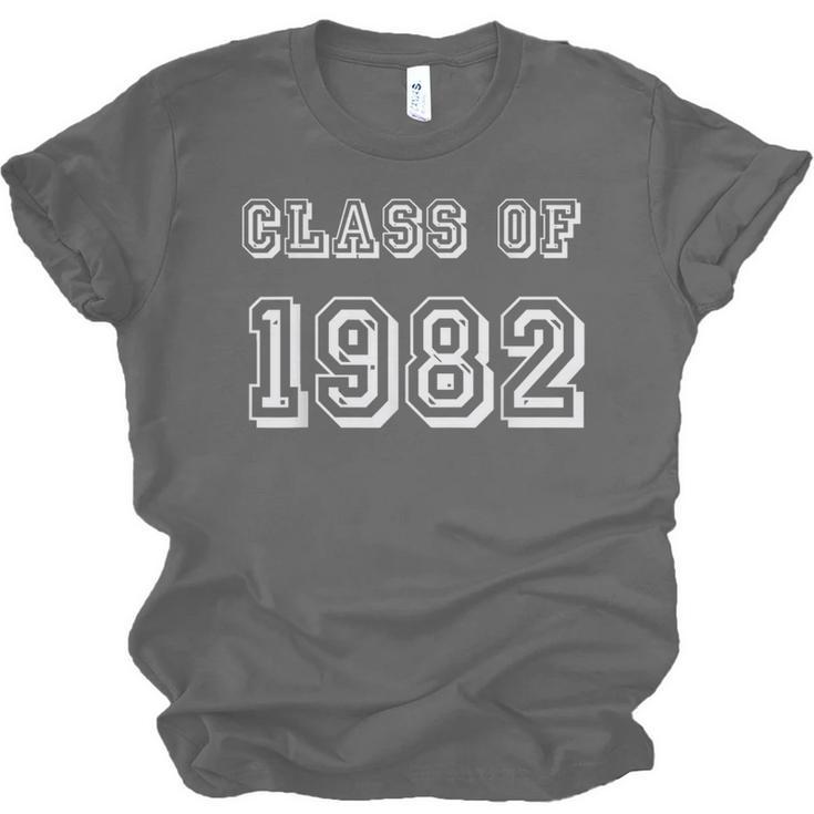 Class Of 1982 82 School Reunion Graduation Party Unisex Jersey T-Shirt