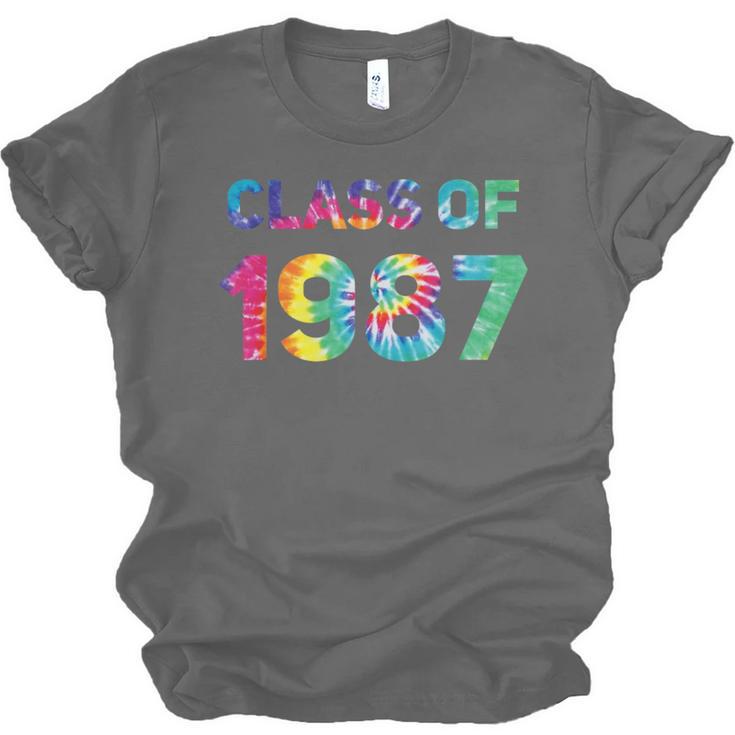 Class Of 1987 School Reunion College Highschool Graduation Unisex Jersey T-Shirt
