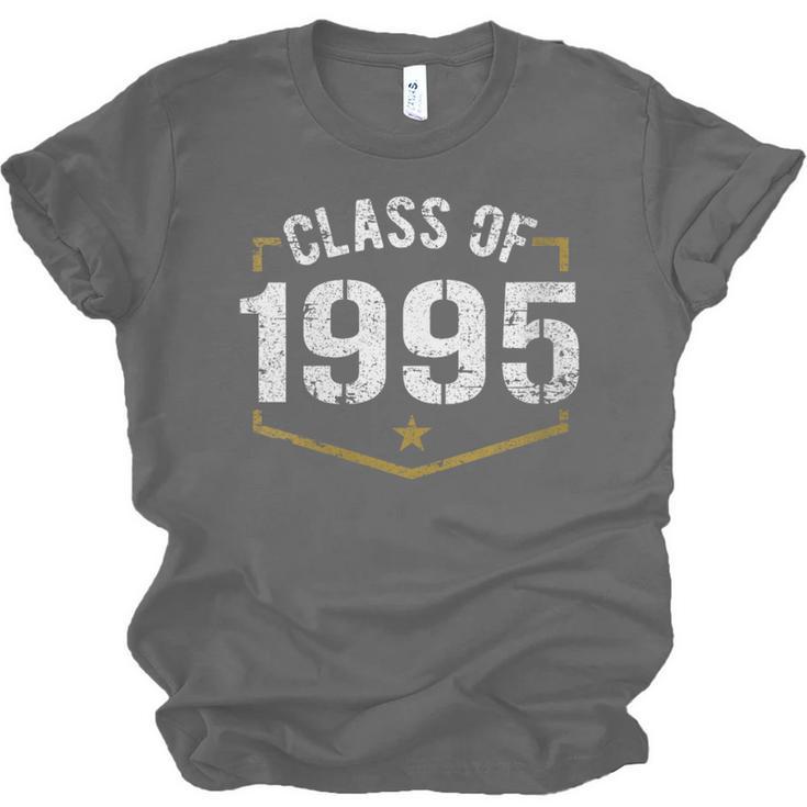Class Of 1995 School Reunion Graduation Vintage Style Unisex Jersey T-Shirt
