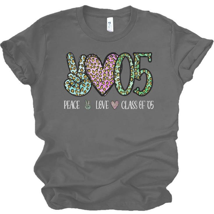 Class Of 2005 Shirt Leopard Senior Graduation Class Reunion Unisex Jersey T-Shirt