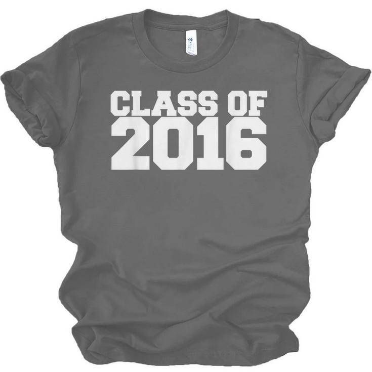 Class Of 2016 Senior Graduation Novelty FashionShirt Top Unisex Jersey T-Shirt