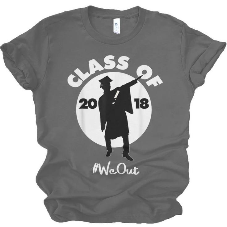Class Of 2018 Dabbing Graduations Shirt-High School Grad Tee Unisex Jersey T-Shirt