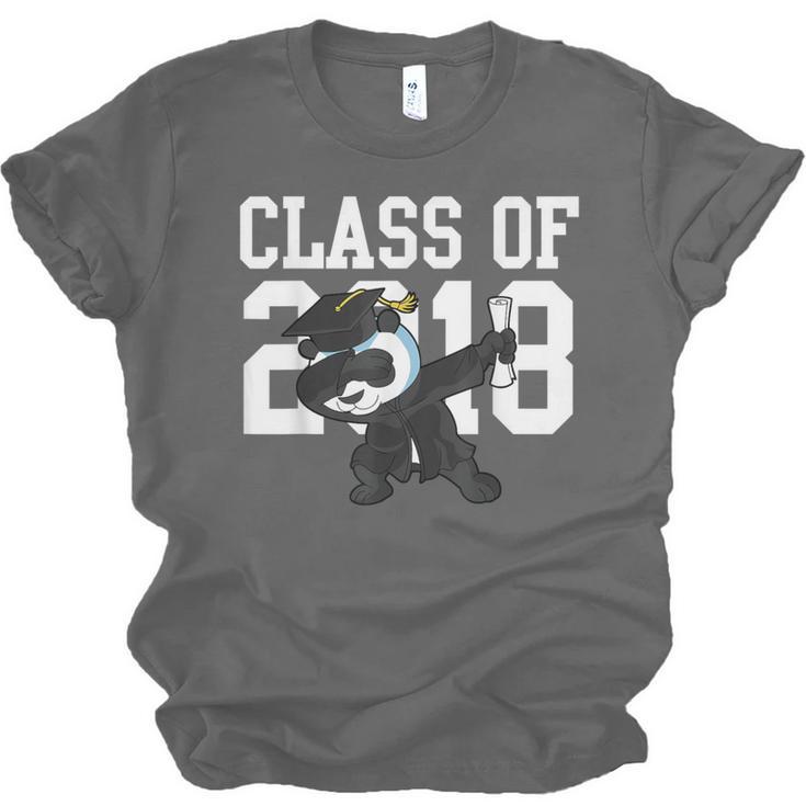Class Of 2018 Graduation Dabbing Panda Bear Unisex Jersey T-Shirt