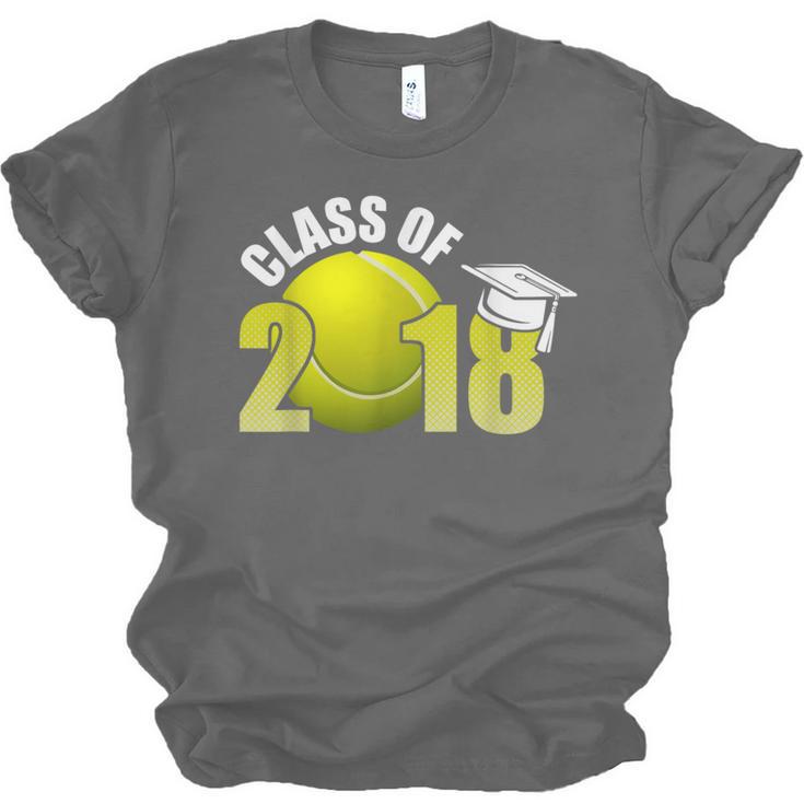 Class Of 2018 Shirts Graduation Senior Tennis Shirt Unisex Jersey T-Shirt