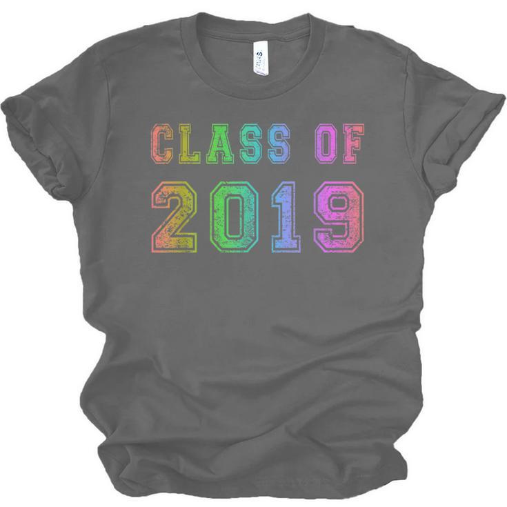 Class Of 2019 High School Graduation Date Graduate Unisex Jersey T-Shirt