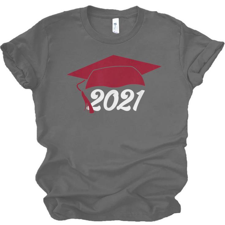 Class Of 2021 Burgundy Regalia Graduation Unisex Jersey T-Shirt