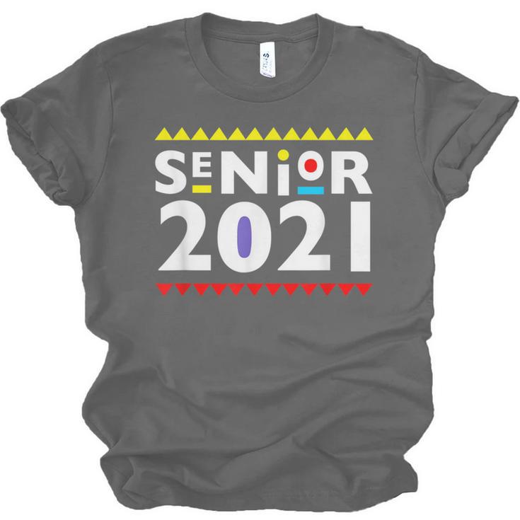 Class Of 2021 Senior Year 90's TV Style Graduation For Grad Unisex Jersey T-Shirt