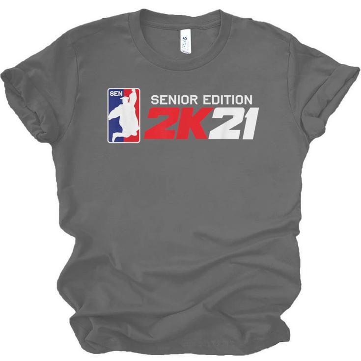 Class Of 2021 Senior Year Gamer Style Graduation For Grad Unisex Jersey T-Shirt