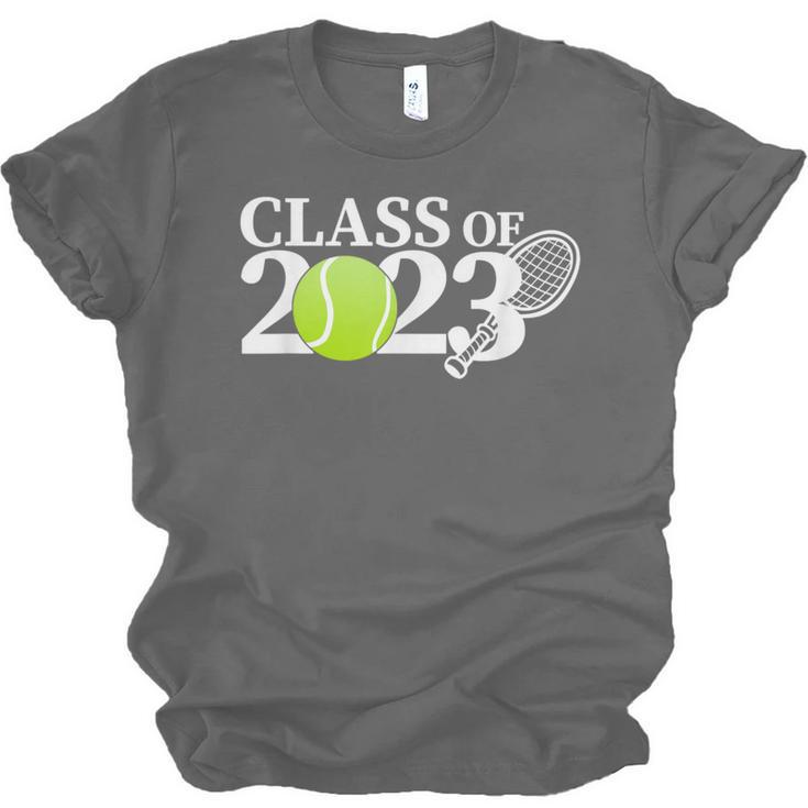 Class Of 2023 Graduation Senior Tennis Player Unisex Jersey T-Shirt