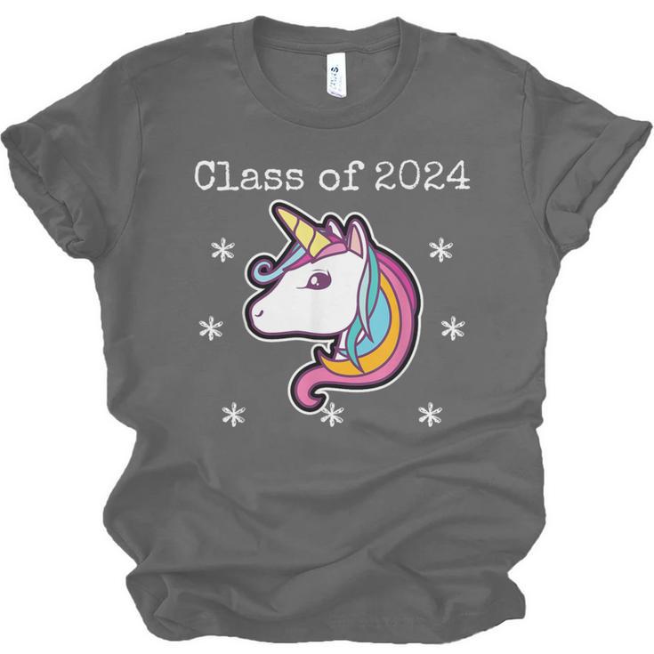 Class Of 2024 Graduation Year Unicorn Tee Shirt Unisex Jersey T-Shirt
