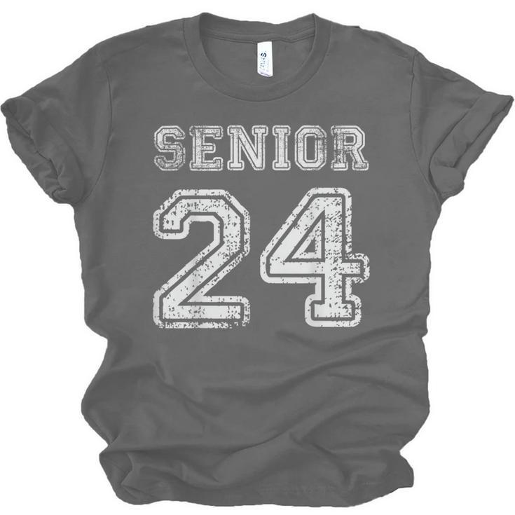 Class Of 2024 Senior Graduation Tee Back To School Vintage Unisex Jersey T-Shirt