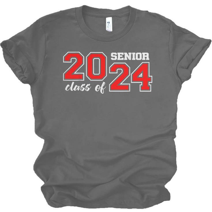 Class Of 2024 Senior Year Boys Girls School Graduation Unisex Jersey T-Shirt