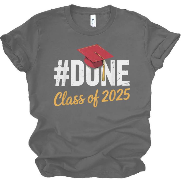 Class Of 2025 Graduation Hashtag DONE Graduate Unisex Jersey T-Shirt