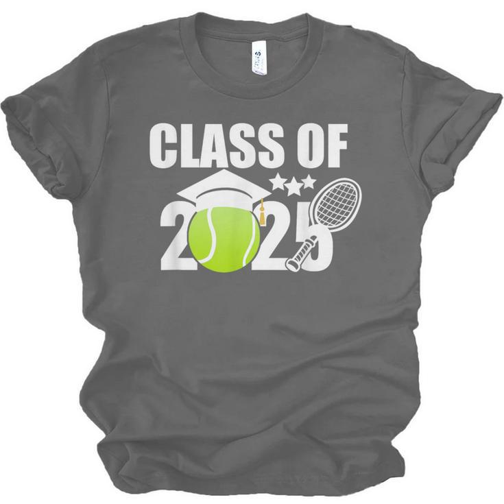 Class Of 2025 Graduation Senior Tennis Player Unisex Jersey T-Shirt
