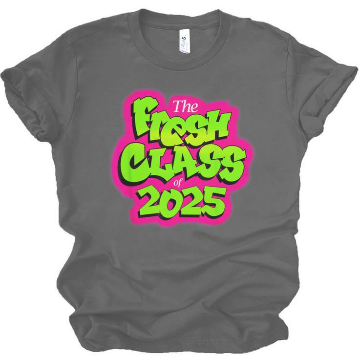 Class Of 2025 Senior Fresh 90s TV Style Retro Graduation Unisex Jersey T-Shirt