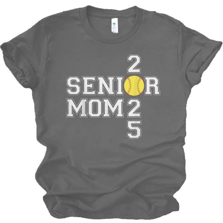 Class Of 2025 Softball Mom Senior Graduation Graduate Women Unisex Jersey T-Shirt