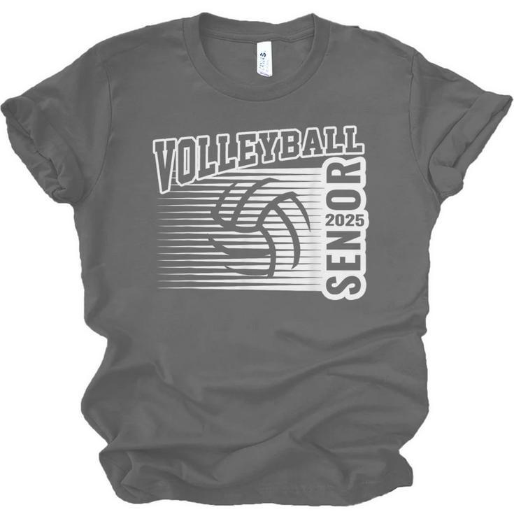 Class Of 2025 Volleyball Senior Class 25 Graduation Unisex Jersey T-Shirt