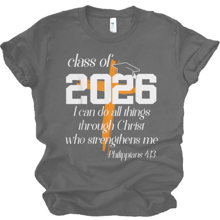 Class Of 2026 Christian Graduation Senior Graduate Unisex Jersey T-Shirt