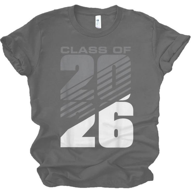 Class Of 2026 High School Senior Graduation Grey Sport Style Unisex Jersey T-Shirt