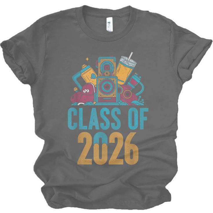 Class Of 2026 Retro Graduation Memory Nostalgia For Seniors Unisex Jersey T-Shirt