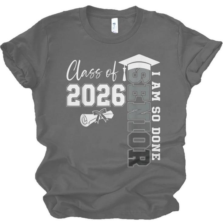 Class Of 2026 Senior 2026 Graduation Decoration Men Senior Unisex Jersey T-Shirt