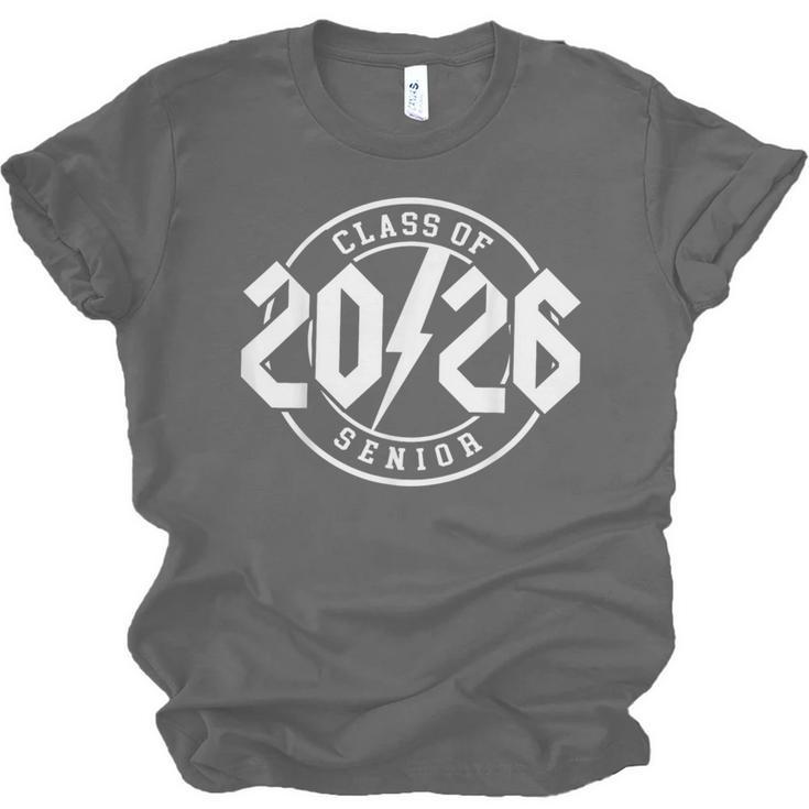 Class Of 2026 Twenty 26 Classic Rock Graduation Senior 2026 Unisex Jersey T-Shirt