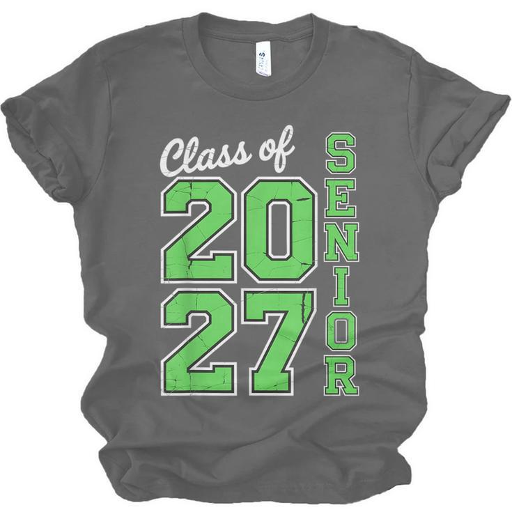 Class Of 2027 Senior 27 High School Graduation Senior 2027 Unisex Jersey T-Shirt