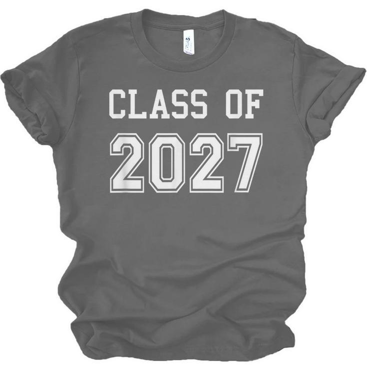 Class Of 2027 Shirt Graduation School Future Graduate Unisex Jersey T-Shirt