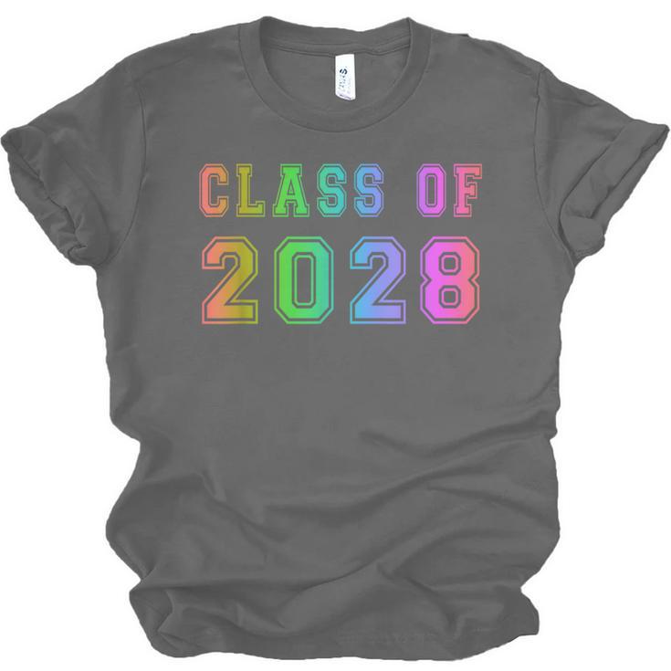 Class Of 2028 High School Graduation Date GraduateShirt Unisex Jersey T-Shirt