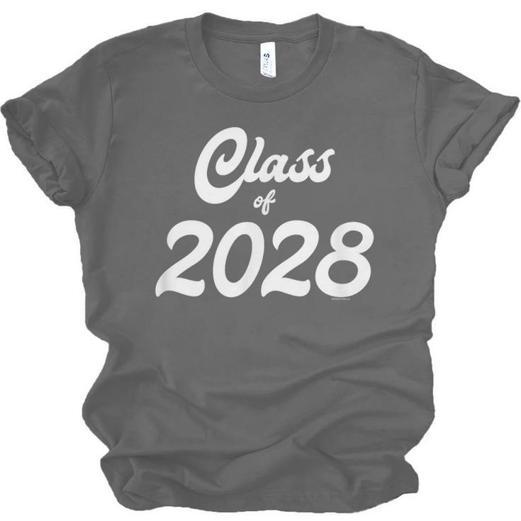 Class Of 2028 Shirt Graduation Him Her Senior Class Unisex Jersey T-Shirt