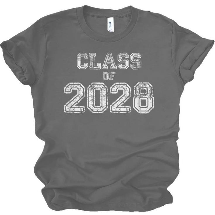 Class Of 2028 Shirt Senior 2028 Graduation Him Her Unisex Jersey T-Shirt