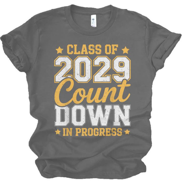 Class Of 2029 Count Down Fun First Day 8th Grade Graduation Unisex Jersey T-Shirt