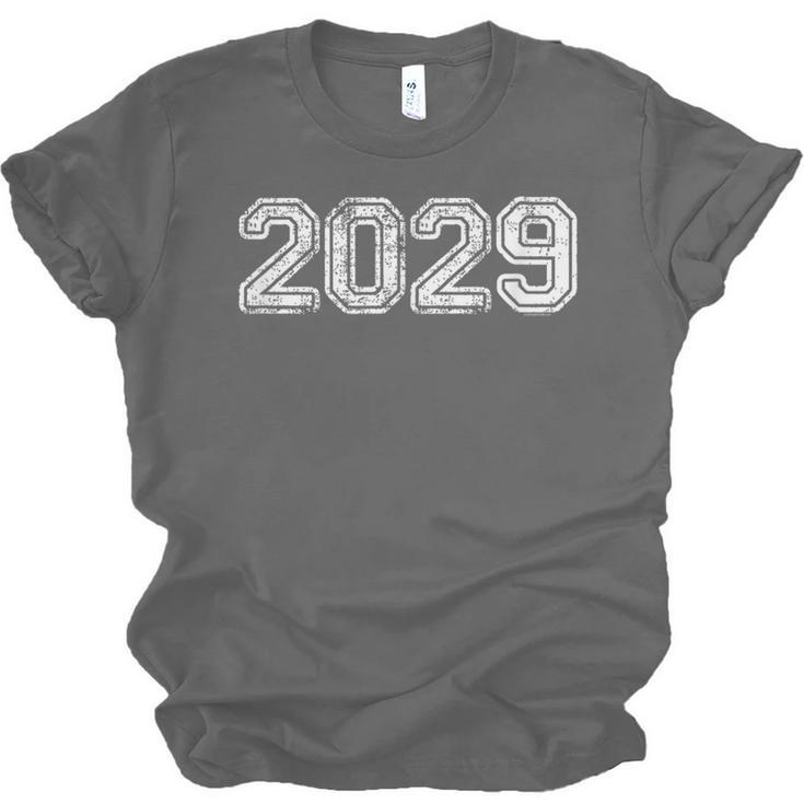 Class Of 2029 Shirt Graduation Vintage Him Her Senior 2029 Unisex Jersey T-Shirt