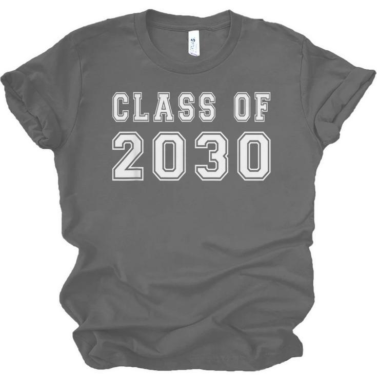 Class Of 2030 High School Graduation Date Kindergarten Shirt Unisex Jersey T-Shirt