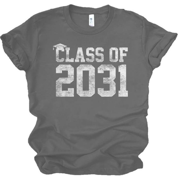 Class Of 2031 Graduation Kindergarten Back To School Unisex Jersey T-Shirt