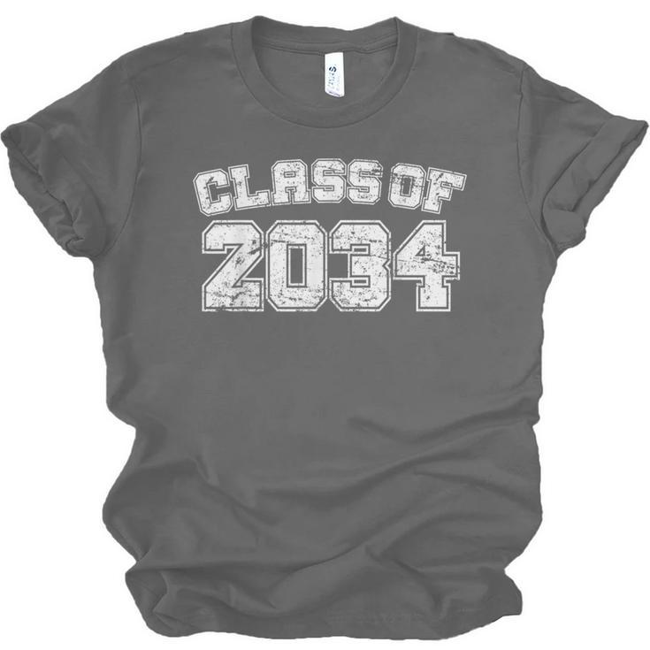 Class Of 2034 34 School Tee Shirt Graduation Class Party Unisex Jersey T-Shirt