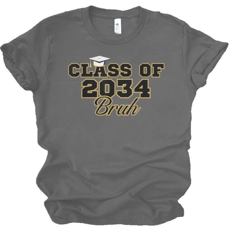 Class Of 2034 Senior 2034 Graduation Bruh Unisex Jersey T-Shirt