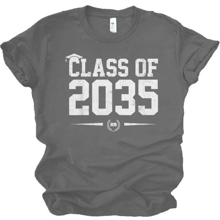 Class Of 2035 Grow With Me Graduation First Day Of School Unisex Jersey T-Shirt